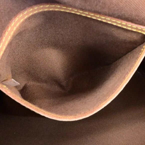 LOUIS VUITTON LV Logo Alma Hand Bag Monogram Leather Brown France - Picture 16 of 16